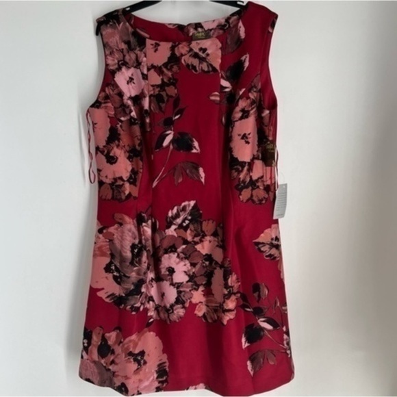 Taylor floral skater scuba dress size 14W - Picture 2 of 7